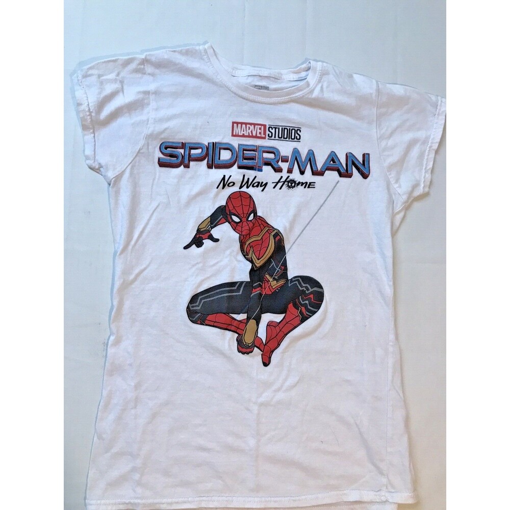 Marvel Spider-Man No Way Home Unisex M White Graphic Vintage Inspired T Shirt